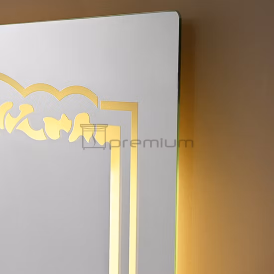 PVC Paint Free Wall Mounted Type Bathroom Cabinet with Black Artificial Stone Top Black Ceramic Basin and LED Mirror