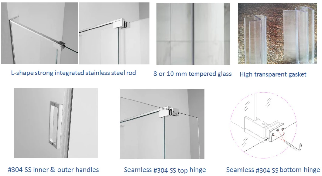 New Design Hinge Shower Room