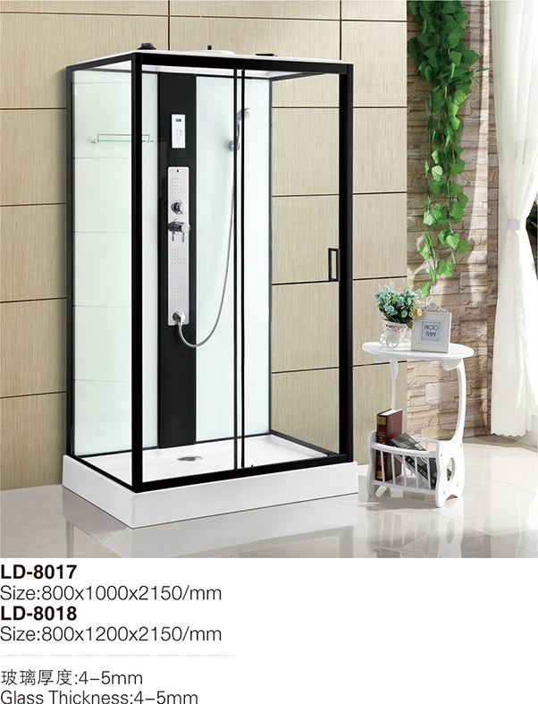 New Steam Bath Showers Modern Multi-Function L Shaped Shower Room