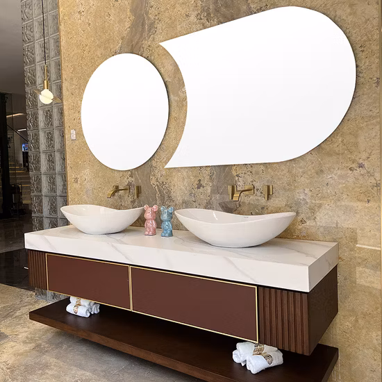 Luxusprodukte Badezimmerschrank Wand-/Doppelwaschbecken-Badezimmerschränke