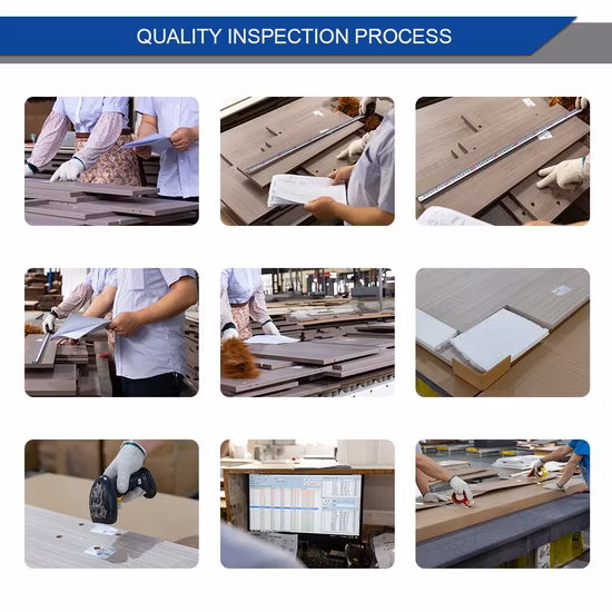 Schrankdesign Foshan, laminiertes MDF, grau, glänzend, modern, günstig, modular, herunterziehbar, klein, PVC, L-Form, weiß, Shaker-Schrank, maßgefertigter italienischer Smart-Küchenschrank