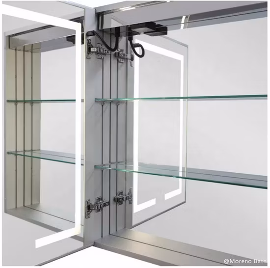 Joinin 2022 Foshan Simple Bathroom Furniture Wall Hing Cheap Blue Aluminium Bathroom Cabinets