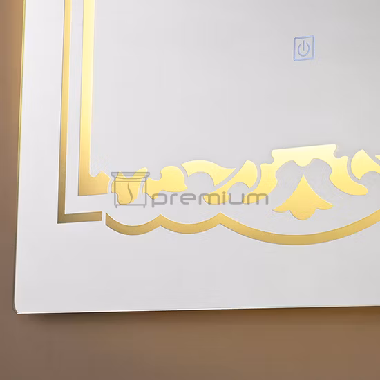 PVC-lackfreier Wand-Badezimmerschrank mit Keramikwaschbecken und LED-Spiegelschrank