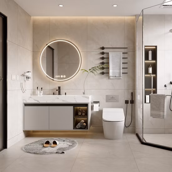 Joinin modernes Design, Aluminium-Badezimmer, modernes Design, Waschbecken, Badezimmerschrank